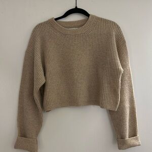 Reformation Wool Knit Cropped Sweater